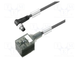 Connector: valve connector; PIN: 3; SAI; 4A; 24V; IP67