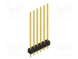 Connector: pin strips; pin header; male; PIN: 6; 2.54mm; THT; 1x6