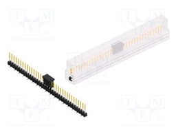 Connector: pin strips; pin header; male; PIN: 35; 2.54mm; SMT; 1x35
