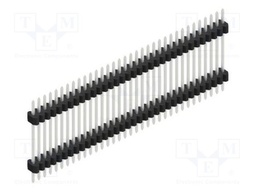 Connector: pin strips; pin header; male; PIN: 34; 1.27mm; THT; 1x34