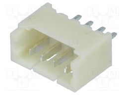 Socket; wire-board; male; 1.25mm; PIN: 4; THT; 125V; 1A; tinned
