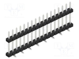 Connector: pin strips; pin header; male; PIN: 17; 2mm; SMT; 1x17