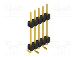 Connector: pin strips; pin header; male; PIN: 5; 2.54mm; SMT; 1x5