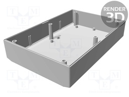 Enclosure: multipurpose; X:135mm; Y:201mm; Z:51mm; 1597; ABS; grey