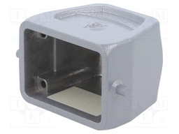 Enclosure: for HDC connectors; size 6; Locking: for double latch