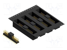 Connector: pin strips; pin header; male; PIN: 28; 2.54mm; SMT; 2x14