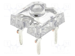 LED Super Flux; 7.62x7.62mm; orange; 1200÷3500mcd; 60°; 1.8÷2.4V