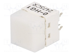 Switch: keypad; Pos: 2; SPST-NO; 0.05A/24VDC; white; Illumin: LED