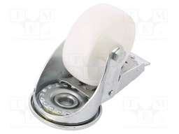 Transport wheel; Ø: 80mm; W: 30mm; H: 107mm; torsional with lock