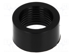 Nut; 5mm; black; UL94V-2; L: 5mm; Mat: polyamide