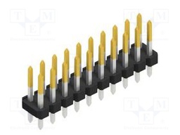 Connector: pin strips; pin header; male; PIN: 20; 2.54mm; THT; 2x10