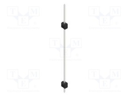 Connector: pin strips; pin header; male; PIN: 1; 2.54mm; THT; 1x1