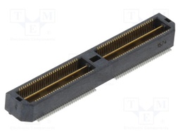 Mezzanine Connector, Ground Plane, Header, 0.5 mm, 2 Rows, 120 Contacts, Surface Mount