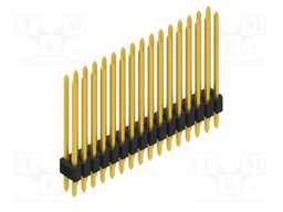 Connector: pin strips; pin header; male; PIN: 32; 1.27mm; THT; 2x16