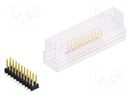 Connector: pin strips; pin header; male; PIN: 20; 2.54mm; SMT; 2x10