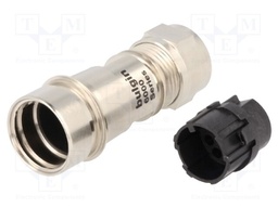 Connector: circular; plug; male; PIN: 8; w/o contacts; for cable