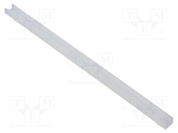 PCB guide; polyamide; natural; L: 127mm; UL94V-2; -40÷120°C