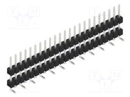Connector: pin strips; pin header; male; PIN: 23; 2.54mm; SMT; 1x23