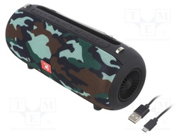Speaker; camo; Jack 3,5mm,microSD,USB B micro; Bluetooth 5.1
