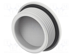 Stopper; polyamide; light grey; IP68; Entrelec; Gland: PG21; 10mm