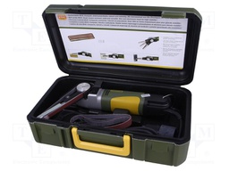 Belt sander; Power supply: 230VAC 50/60Hz; 225÷450rpm; 80W