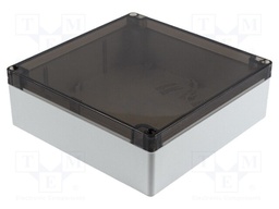 Enclosure: multipurpose; X: 180mm; Y: 180mm; Z: 60mm; 1554; grey; IP68