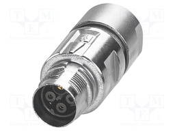 Connector: M17; plug; M17 PRO; PIN: 4(3+1); 630V; 20A; IP67; 3+PE