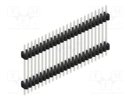 Connector: pin strips; pin header; male; PIN: 24; 1.27mm; THT; 1x24