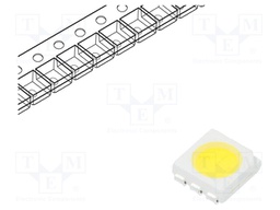 LED; SMD; 5050,PLCC6; white cold; 5850÷12000mcd; 3950-4600K; 70