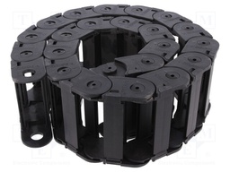 Cable chain; Series: Light; Bend.rad: 60mm; L: 990mm; Colour: black