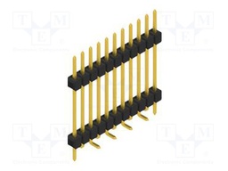 Connector: pin strips; pin header; male; PIN: 11; 2.54mm; SMT; 1x11
