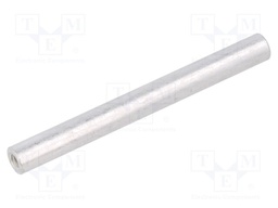 Screwed spacer sleeve; 63.5mm; Int.thread: UNC6-32; cylindrical