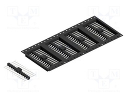 Connector: pin strips; pin header; male; PIN: 13; 2.54mm; SMT; 1x13