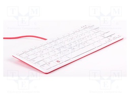 Keyboard; USB A-USB B micro cable,keypad; Colour: white-red