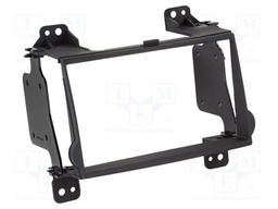 Radio frame; Hyundai; 2 DIN; black/rubber-touch