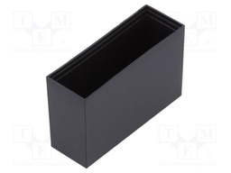 Enclosure: designed for potting; X: 13.5mm; Y: 40.5mm; Z: 25mm; ABS