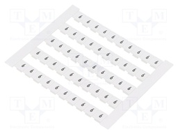 Marker; white; Width: 5mm; 6 marks; horizontal