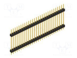 Connector: pin strips; pin header; male; PIN: 28; 2.54mm; THT; 1x28