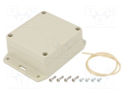 Enclosure: multipurpose; X: 80mm; Y: 85mm; Z: 40mm; with fixing lugs