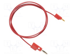 Test lead; 60VDC; 30VAC; 5A; Len: 0.914m; red; Features: stackable