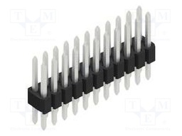 Connector: pin strips; pin header; male; PIN: 22; 1.27mm; THT; 2x11