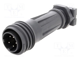 Connector: circular; plug; male; PIN: 5; EXPlora; Contacts: brass