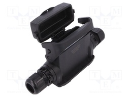 Enclosure: for rectangular connectors; Han Eco A; size 16A; M25