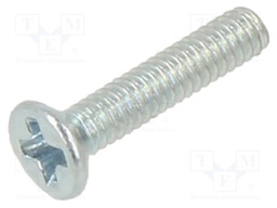 Screw; M2x10; Head: countersunk; Phillips; PH1; steel; zinc; DIN 965