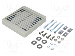 Guard; with filter; 80x80mm; Mat: plastic; Mounting: screw