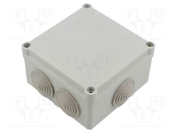 Enclosure: junction box; X: 100mm; Y: 50mm; Z: 100mm; wall mount; ABS