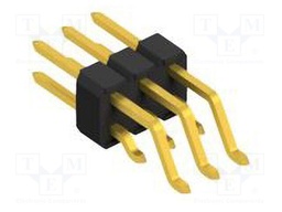 Connector: pin strips; pin header; male; PIN: 6; 2.54mm; SMT; 2x3
