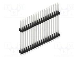 Connector: pin strips; pin header; male; PIN: 42; 2.54mm; THT; 2x21