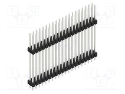 Connector: pin strips; pin header; male; PIN: 40; 2.54mm; THT; 2x20