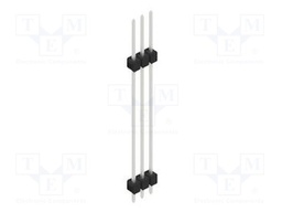 Connector: pin strips; pin header; male; PIN: 3; 2.54mm; THT; 1x3